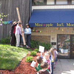 Children waiting outside of our Montessori school in Minneapolis, MN-53fc05a65f
