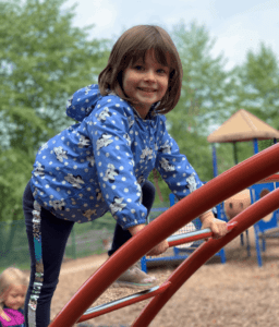 Little Girl on Playground — Minneapolis, MN — Miniapple International Montessori